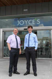 Pat Joyce, managing director, Joyce's Supermarkets with his son Patrick Joyce, manager of the Joyce's Supermarket group's flagship store in Headford