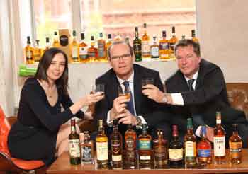 At the launch of the Irish Whiskey Association were (from left): Aoife Keane, Head of the Irish Whiskey Association, Simon Coveney TD, Minister for Agriculture Food and the Marine and Peter Morehead, Chairman of the Irish Whiskey Association and Production Director at Irish Distillers.