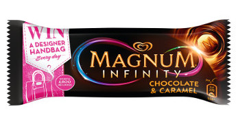 HB's Magnum Infinity - the ultimate Magnum experience made with rare Tanzanian cocoa and scattered with cocoa nibs