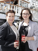 From left: Karen Halpin and Gail McGrath at the Grey Goose vodka reception recently.
