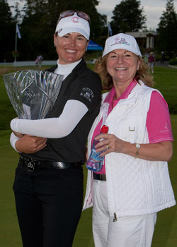Tipperary Mineral Water’s Marie Cooney had the honour of playing with Sophie in the Pro-Am.