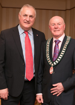 NFRN president Peter Steemers with last year's president Joe Sweeney