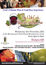 O’Donovans Off-Licence Group will hold its 12th Cork Wine Fair on 21st November at the Rochestown Park Hotel.