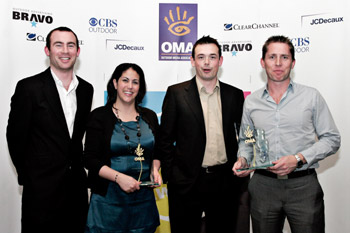 Outdoor Advertising Awards- Diarmuid McSweeney, Michelle O’Brien, Brian Sword, Thomas Brady, Stout Brand Manager