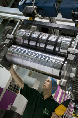 The size of the machines is an indicator of the scale and investment required in print equipment for tobacco packaging