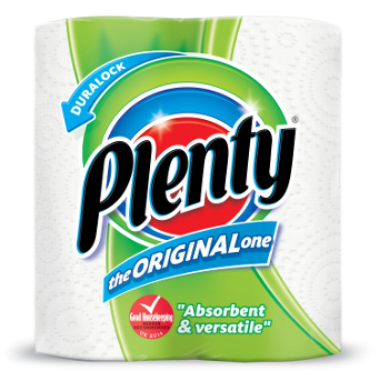 Plenty household towel is the number one brand in its category
