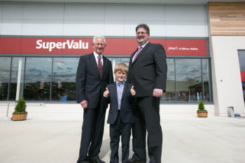 Three generations: Cyril, Caimin and John Jones pictured at the opening of SuperValu’s new store in Miltown Malbay, Co. Clare