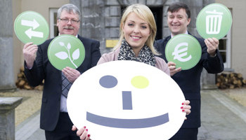 Michelle Green, project manager of SMILE Resource Exchange with Liam McNally from International Synergies and Sean O'Sullivan CEO South Cork Enterprise Board