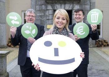 Michelle Green, project manager of SMILE Resource Exchange with Liam McNally from International Synergies and Sean O'Sullivan CEO South Cork Enterprise Board