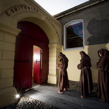 Ireland’s newest visitor attraction, Smithwick’s Experience Kilkenny, was officially launched on 28 August 2014. Three Franciscan monks, played by actors Patrick Moylan, Jason Reilly and Thomas Doran, took a step back in time to 1231 to commemorate the medieval origins of brewing on the site of the Abbey of St. Francis