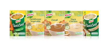 Knorr holds an impressive 64.4%* share of instant soups and 77.2%* share of packet soups