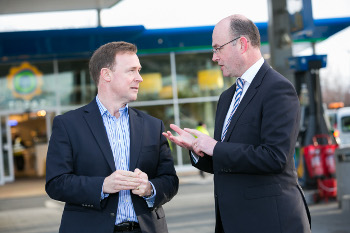 Kevin Toland, chief executive, Dublin Airport Authority and John Williamson, chief executive of Topaz