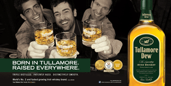 McCann Erickson (Dublin) to spearhead a new worldwide integrated advertising campaign for Tullamore Dew Irish Whiskey next year.