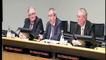 Putting the case for the VFI to the Oireachtas (from left): VFI President Gerry Mellett, VFI Chief Executive Padraign Cribben and the VFI&rsquo;s Oireachtas Sub-Committee representative Tom Heraghty.