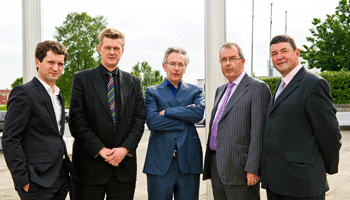 At the Pfizer Health Forum in association with The Irish Times in Waterford institute of Technology are (from left): Brian O'Connell, Joe Barry -Trinity College, Fintan O'Toole -The Irish Times, Padraig Cribben - VFI & Roland Anderson - Irish College of General Practitioners.