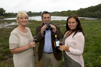 From left: Barry Group Wine Buyer Violet Sweetnam, Yali Winemaker Felipe Tosso and Marketing Manager for the Barry Group Sarah O’Mahony.