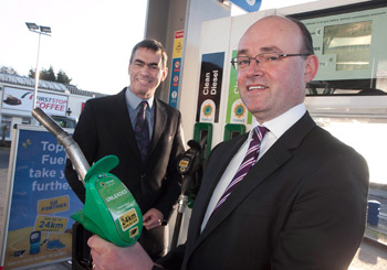 John Williamson, the new chief executive of Topaz with Neil O&rsquo;Leary, chairman, Topaz