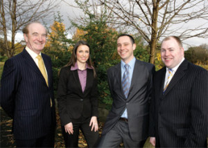 Pat Lawlor, managing partner with Deirdre Byrne, audit manager, Ian Lawlor, partner corporate finance and Cathal Maher, director corporate legal affairs