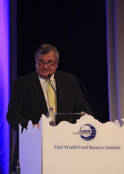 Managing director of Waitrose, Mark Price urges global food industry leaders to source only sustainably caught fish