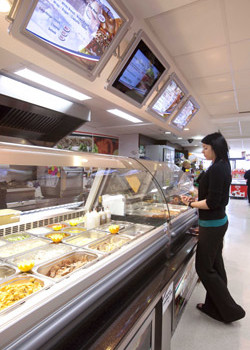 The deli is a key category  at Staunton’s Costcutter  Express;  focused