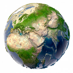 What might be: How the earth would look after a severe drought which would cause the shallowing of the oceans and seas