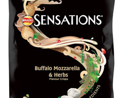 New flavours Buffalo Mozzarella & Herbs and Southern Style Barbecue join the Sensations range this year, coinciding with the brand’s new look pack
