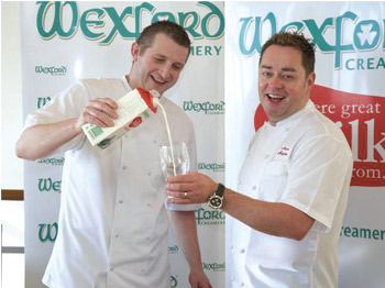 Chefs Neven Maguire and Phelim Byrne prepared a selection of signature dishes using seasonal local produce during the fair