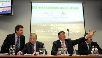Tempers flare at the Irish Farmers Association AGM, which took place at the end of last month. IFA president Padraig Walshe called on the Government to relieve cost pressures on Irish suppliers