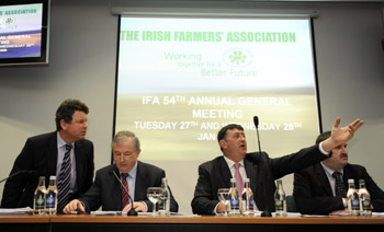 Tempers flare at the Irish Farmers Association AGM, which took place at the end of last month. IFA president Padraig Walshe called on the Government to relieve cost pressures on Irish suppliers