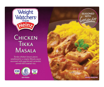 With popular recipes such as Chicken Tikka Masala, Weight Watchers is the leading brand in the frozen ready meal sector