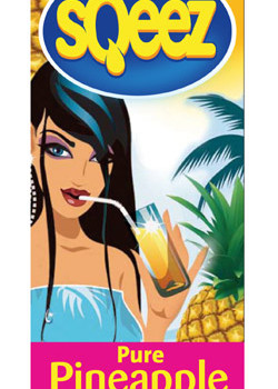 Sqeez is releasing a limited edition design for its Pure Pineapple juice this summer