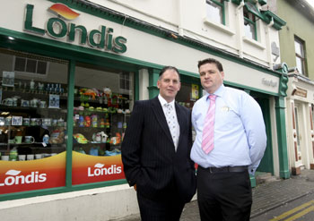 Leo Jones, retail development manager ADM Londis, Colm Donnellan store manager, Londis Kinsale