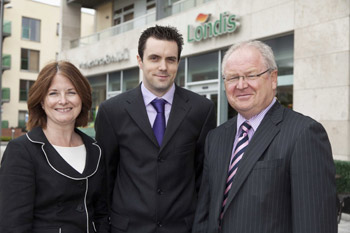 Geraldine Stewart, office manager, Jonathan Gillan, store manager and Richard Murphy, assistant store manager, outside The Racecourse Foodhall FoodhallCastleknock