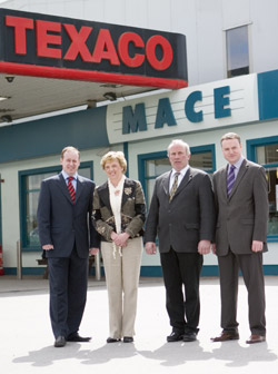 John Tully, retail operations advisor BWG, Máire and David O’Reilly, store owners, and Declan Weldon, retail operations advisor BWG