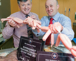 Good catch: Eugene Scally, Scally&rsquo;s SuperValu, Clonakilty, and Donal Buckley, Quinlan&rsquo;s Kerry Fish in Tralee were both endorsed by BIM