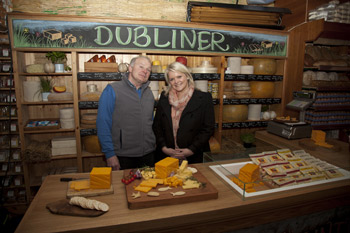 JJ Walsh, commercial manager at Carberry and Niamh Lennon, sales and marketing manager for Dubliner Cheese
