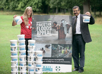 At the launch of the Pakistan appeal were Suzi Murray of Goal and Dr Fazal Memon, Mace Blanchardstown