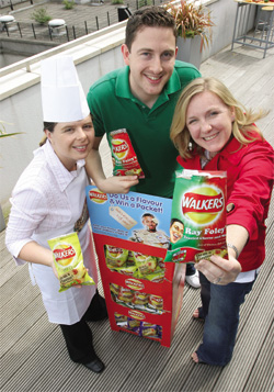 DJ Ray Foley poses with his very own flavour of Walkers’, as part of the brand’s biggest ever consumer promotion