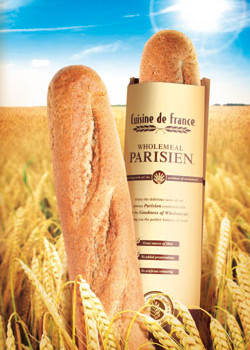 Cuisine de France Wholemeal Parisien is smooth like the number one selling standard Parisien bread roll, with the added health benefits of wholemeal