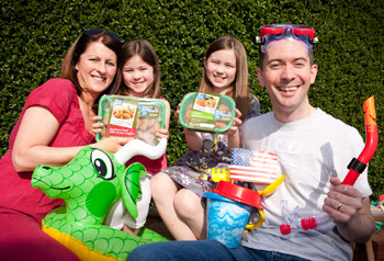 The McKimm family, Mum and Dad, Mary and Brian, and 6 year old Lucy and 8 year old Hannah will be entering the Moy Park competition through www.iloveirishchicken.com  to be in with the chance to 'wing it' to the sunshine state for a luxury family holiday in Disney World Florida