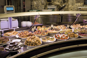The deli at Morton’s Park Place offers a broad selection of high-end quality foods, including a range of different cheeses