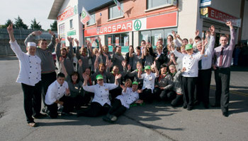Celebrate: Staff enjoy launch of Moyross store