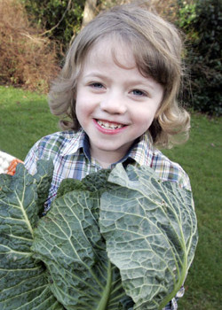 Thumbs up for Irish veg: Six-year-old Ben Smith celebrated the launch of SuperValu’s Irish Food Producers Awards. The company has launched a new labelling system to give consumers peace of mind after the E.coli outbreak from German beansprouts