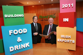 Aidan Cotter, chief executive, Bord Bia with Dan Browne, chairman, Bord Bia at the launch of Bord Bia`s Performance and Prospects Report 2010-2011 Wednesday 12 January