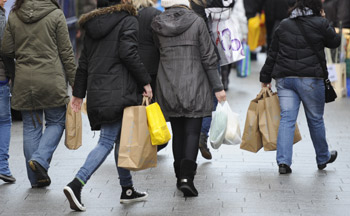 Shoppers have spent €26.8 million less at the tills than they did during this period last year