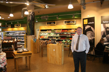 Manager Trevor Kearns in The Market, Griffin Group’s new high-end food store in Stepaside, Co Dublin