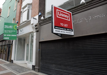 High cost of rent leading to increasing numbers of empty premises on Grafton Street, Dublin