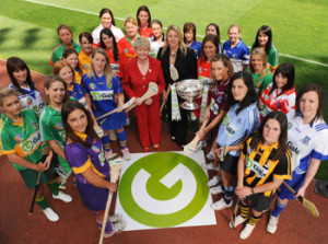 The 2009 Gala All-Ireland Camogie Championships were launched in Croke Park by Gala customer sales manager Denise Lord, Camogie President Joan O’Flynn, and the captains of the 27 counties