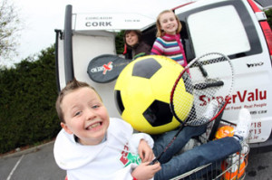€1.28 million worth of sports equipment has been doated through SuperValu’s Kids in Action programme