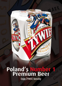 New from Polish beer Zywiec, the four can pack retails at RRP E7.99